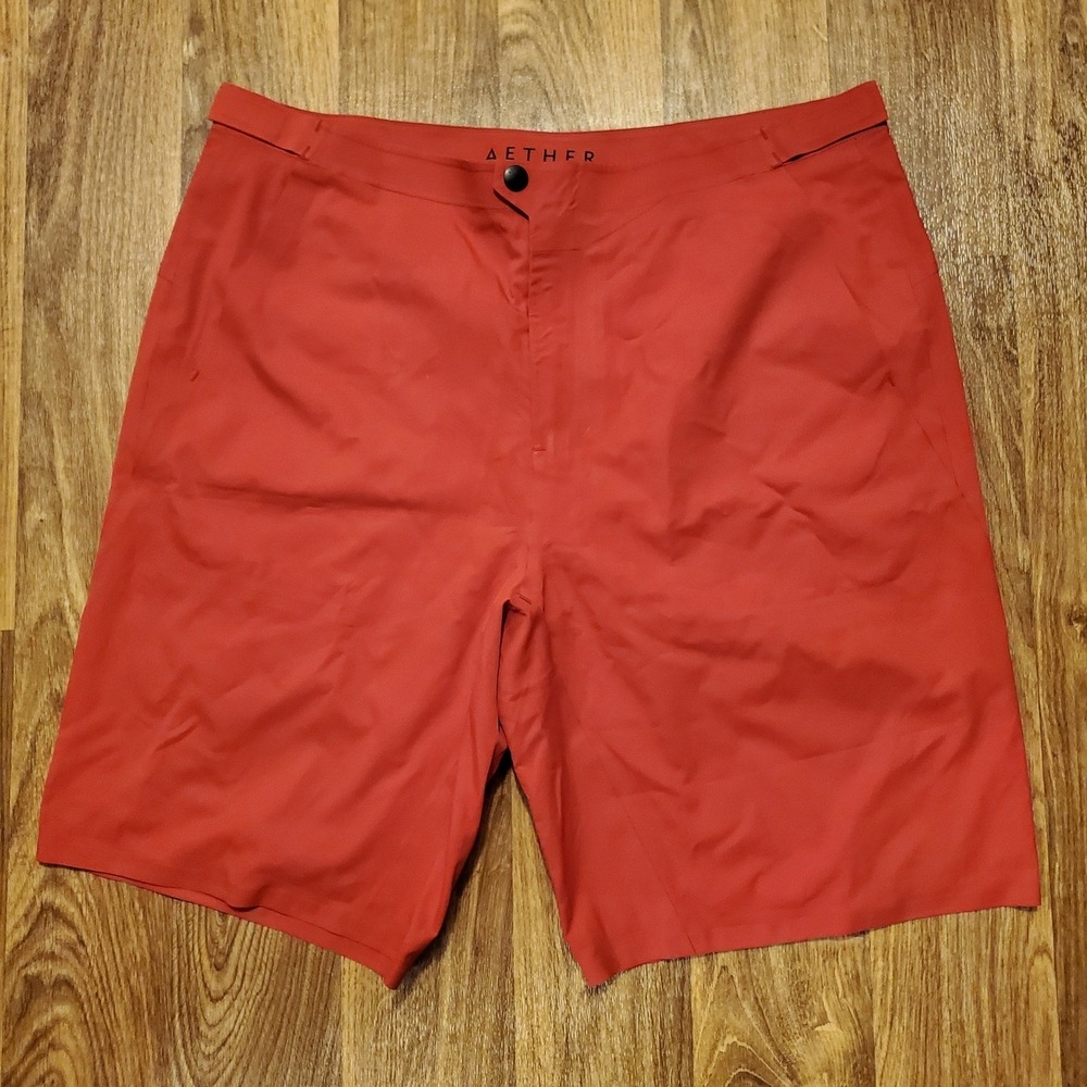 Aether Oceanic Shorts Men 36 Red Performance‎ Swim Trunks Quick Dry Surf